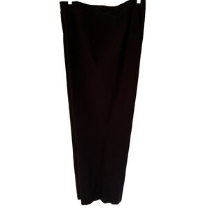 Eileen Fisher Womens 3X Viscose Nylon Stretch Pull On Dress Pants Black Cropped